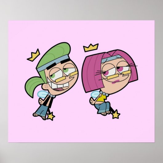 Hippie Cosmo en Wanda Poster (Voorkant)