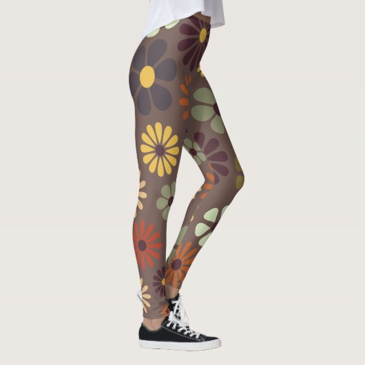 Hippie Daisies Retro Leggings (Rechts)