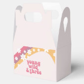 Hippie Daisy Rainbow, jong, wild, drie ventievakke Bedankdoosjes (Geopend)