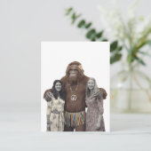  Hippie Dames en Sasquatch Briefkaart (Staand voorkant)