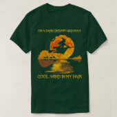 Hippie Dark Desert Highway Witch T-shirt (Design voorkant)