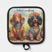 Hippie Daschund Pannenlap (Voorkant)
