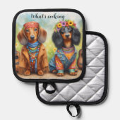 Hippie Daschund Pannenlap (Voorkant / Achterkant)