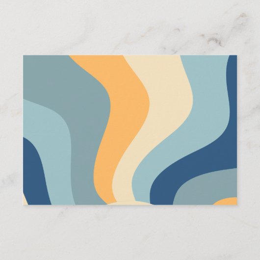 HIPPIE DAZE Blue Time Capsule Kaart (Achterkant)