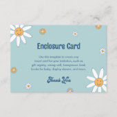 HIPPIE DAZE Groovy Blue Enclosure Inzetstuk Kaart (Voorkant)