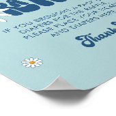 HIPPIE DAZE Groovy Jongen Luier Raffle Teken Poster (Hoek)