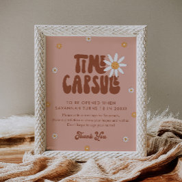 HIPPIE DAZE Groovy Time Capsule teken Poster