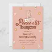 HIPPIE DAZE Vrede Uit Bachelorette Party Kaart (Voorkant)