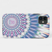 Hippie 'delica Funk Pink Blue Monogram Case-Mate iPhone Case (Achterkant (horizontaal))