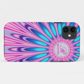 Hippie 'delica Pink Blue Tie Dye iPhone 5 Hoesje (Achterkant (horizontaal))