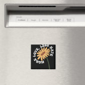 Hippie Design Meer liefde Minder haat Magneet (Insitu (Vaatwasser))