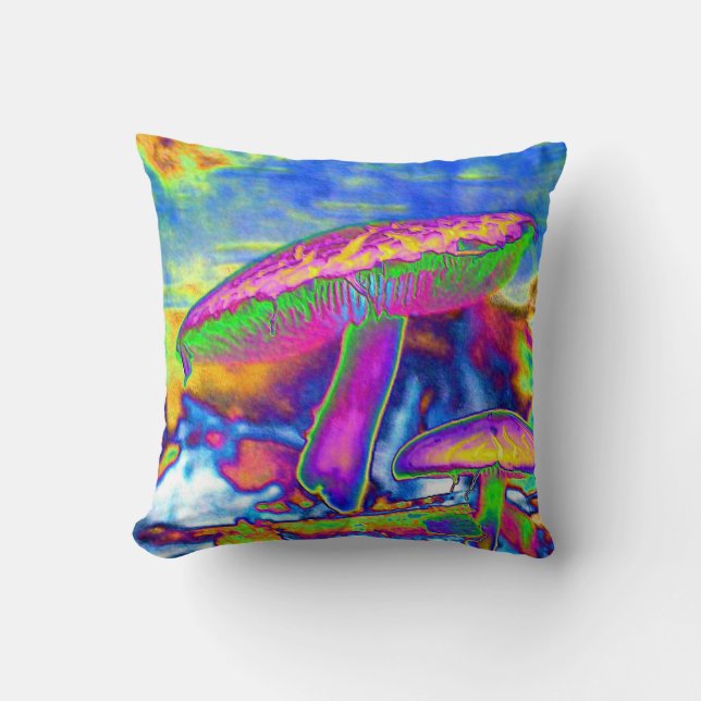Hippie Dippie Trippy 'Shrooms Kussens (Voorkant)