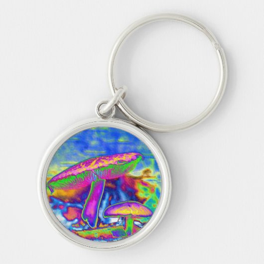 Hippie Dippie Trippy 'Shrooms Sleutelhanger (Voorkant)