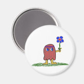 Hippie Dippy Flower Magneet (Voorkant / Achterkant)