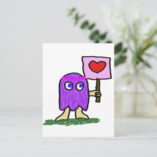 Hippie Dippy Love Briefkaart (Staand voorkant)