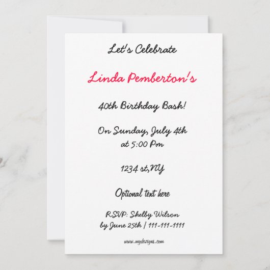 hippie disco retro party kaart (Achterkant)