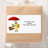 Hippie Dog wortelt vegetarische etiketten (Insitu)