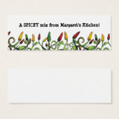 hippie doodle hot chili pepers cadeau label, A... Mini Visitekaartjes (Voorkant /achterkant)