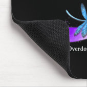 Hippie Dragonfly Paars Ribbon Overdosering Bewusth Muismat (Hoek)