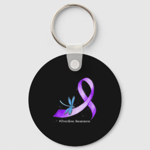 Hippie Dragonfly Paars Ribbon Overdosering Bewusth Sleutelhanger