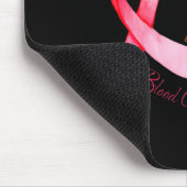 Hippie Dragonfly Red Ribbon Blood Cancer Awareness Muismat (Hoek)