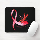 Hippie Dragonfly Red Ribbon Blood Cancer Awareness Muismat (Met muis)