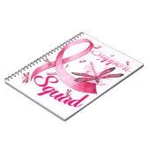 Hippie Dragonfly Roze Borstkanker Notitieboek (Linkerzijde)