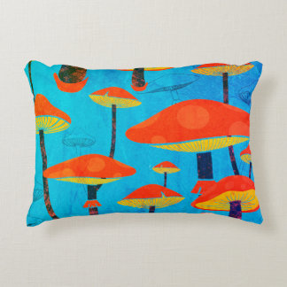 Hippie dromerige retro vibe betoverende paddenstoe accent kussen