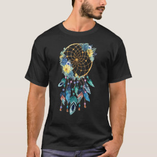 Hippie Droomvanger Boho Indiaanse Droomkat T-shirt