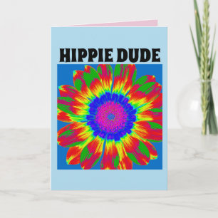 HIPPIE DUDE VERJAARDAG KAART