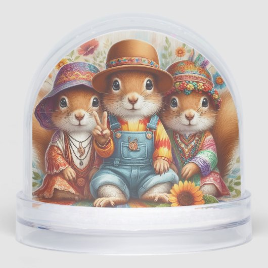 Hippie-eekhoorns Sneeuwbol (Voorkant)