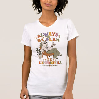 Hippie Eenhoorn Humor Design voor Vrije Geesten T-shirt