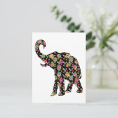 Hippie Elephant Briefkaart (Staand voorkant)