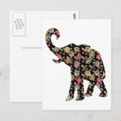 Hippie Elephant Briefkaart (Voorkant / Achterkant)