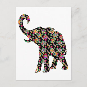 Hippie Elephant Briefkaart