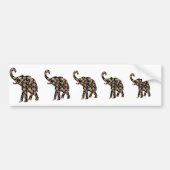 Hippie Elephant Bumpersticker (Voorkant)