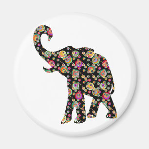 Hippie Elephant Magneet