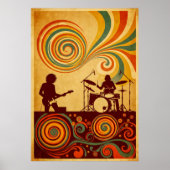 Hippie Era 70s Psychedelic Festival Poster – Retro (Voorkant)