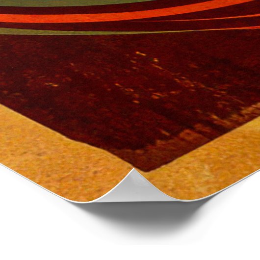 Hippie Era 70s Psychedelic Festival Poster – Retro (Hoek)