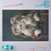 Hippie Fancy kat in Salon Decoupage Tissuepapier (Craft)