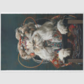 Hippie Fancy kat in Salon Decoupage Tissuepapier (Voorkant)