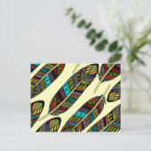 Hippie Feathers Briefkaart (Staand voorkant)