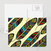 Hippie Feathers Briefkaart (Voorkant / Achterkant)