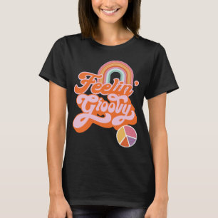 Hippie Feelin' Groovy Rainbow Peace Sign T-shirt