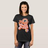 Hippie Feelin' Groovy Rainbow Peace Sign T-shirt (Voorkant volledig)
