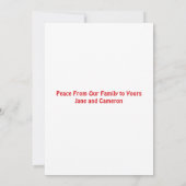 Hippie Feestdagen Cute Retro 70s serie Fotokaart (Achterkant)