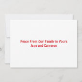 Hippie Feestdagen Fotokleurige regenboogretrokaart (Achterkant)