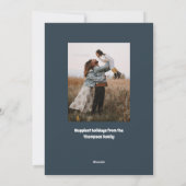 Hippie Feestdagen Retro Bus Holiday Card Feestdagenkaart (Achterkant)