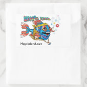 Hippie Fish Rechthoekige Sticker (Tas)
