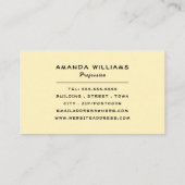 Hippie Floral Lijst, Floral Visitekaartje (Achterkant)